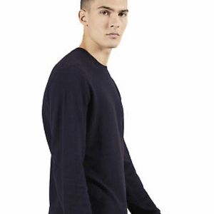 Ted Baker London royal blue long sleeve crew neck top size Medium